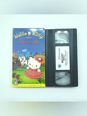 Hello Kitty Cinderella VHS Family Home Entertainment Sanrio 1994 Vintage